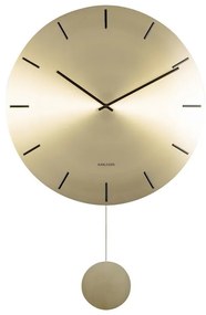 Стенни часовници в златисто Impressive, ø 47 cm - Karlsson