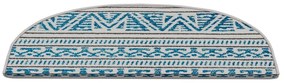 Сини килимчета за стълби в комплект от 16 части 20x65 cm Cottage Warmth - Vitaus
