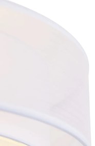 Модерна таванна лампа бяла 50 см 3-светлина - Drum Duo