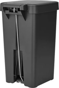 Кош за боклук с педал Brabantia StepUp 1008479, 16 л, Екологични материали, Голям отвор, Тъмносив