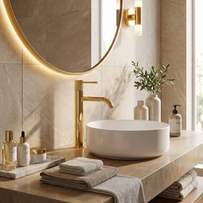 Смесител за мивка Rea Venti Gold High