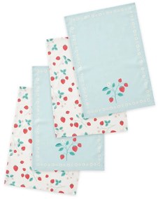 Памучни кърпи в комплект от 4 броя 50x70 cm Strawberry Garden - Catherine Lansfield