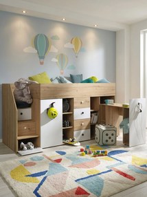 Многофункционално легло Smart III-Left-Leuko