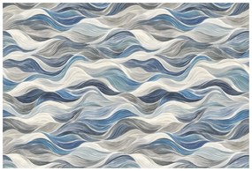 Тапет – Сини вълни на сив фон