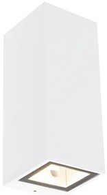 Модерна стенна лампа бяла 2-светлина GU10 AR70 IP54 - Baleno