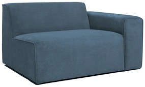 Син модулен диван от рипсено кадифе (десен ъгъл) Sting – Scandic