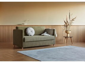 Тъмнозелен велурен разтегателен диван Olan - Innovation