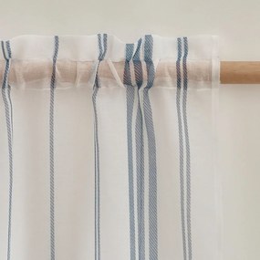 Бяла завеса от воал 140x183 cm Harbour Stripe – Catherine Lansfield