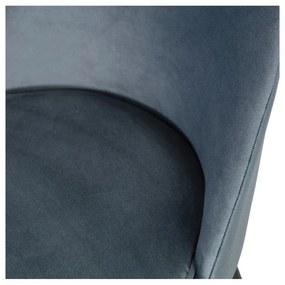 Сини кадифени трапезни столове в комплект 2 бр. Vogue – WOOOD