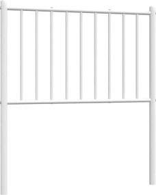 350957 vidaXL Метална резервна табла за легло, бяла, 75 см