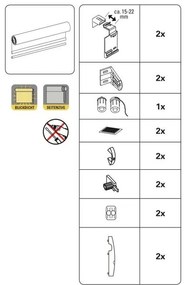 Светлозелена ролетна щора 42,5x150 cm Mini Termo – Gardinia