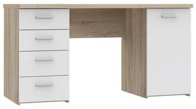 Писменно бюро ARENO бяло/дъб сонома