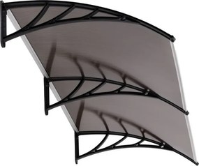 Поликарбонатен двоен навес над входната врата 200 x 100 cm