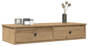859967 vidaXL Стенен рафт с чекмеджета 100x37,5x19 см инженерно дърво