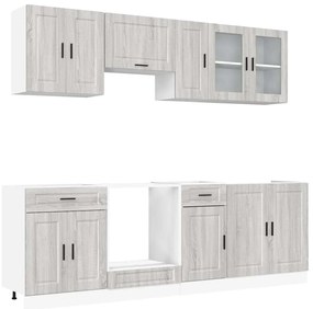 3314847 vidaXL Комплект кухненски шкафове от 8 части Kalmar, инженерно дърво