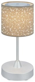 Brilo - LED регулируема презареждаема настолна лампа LOLE LED/3W/5V IP44 сребрис