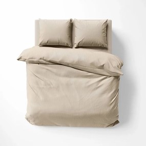 Луксозно спално бельо от дамаска - бежово 3 časti: 1ks 180x200 + 2ks 70x80