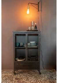 Черен метален шкаф 65x105 cm Ferre - White Label