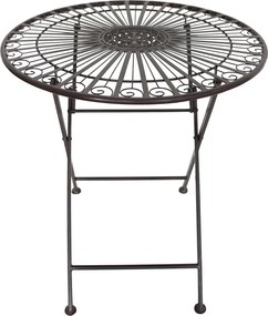 Тъмнокафяв метален градински комплект за хранене за 2 – Garden Pleasure