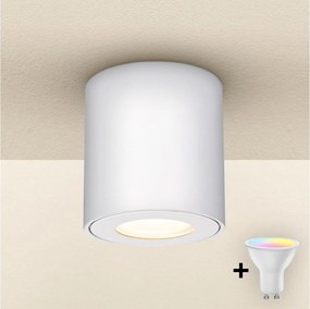 Brilagi - LED RGBW димируемо осветително тяло за баня MIA 1xGU10/4,8W/230V 84x80 mm бяло IP54