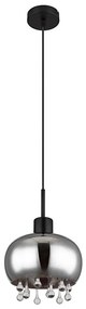 Globo 15839H - Пендел CORRY 1xE27/9W/230V Ø 21 см черен