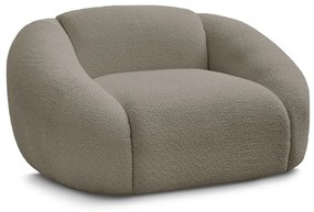 Сиво-кафяво кресло от букле Tina – Bobochic Paris