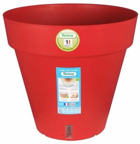 Саксия Riviera Червен полипропилен Пластмаса Кръгъл Pall Ø 50 cm