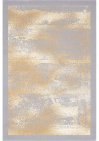 Бежово-сив вълнен килим 133x180 cm Stratus - Agnella