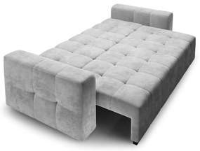 Светлосиво кадифено канапе Luca - Milo Casa