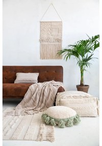 Светлосив и кремав ръчно изработен памучен килим подходящ за пране 140x200 cm Air Natural – Lorena Canals