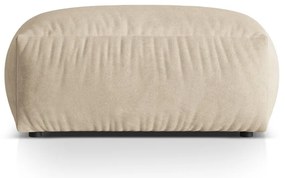 Бежова кадифена модулна табуретка Martina – Micadoni