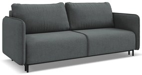 Тъмносив разтегателен диван с място за съхранение 226 cm Luana – Makamii