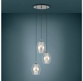 Eglo 39565 - Пендел ESTANYS 3xE27/60W/230V опушен