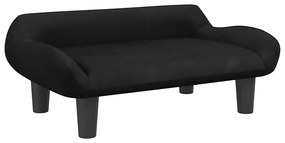 3196353 vidaXL Детски диван, черно, 70x40x24 см, кадифе