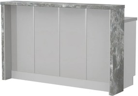 Островна кухненска пейка Modena-Length: 160 cm.-Gray light-Siena Marble