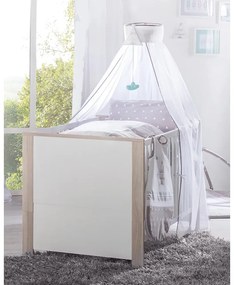 Детско легло в бял и естествен цвят 70x140 cm Olaf - Roba