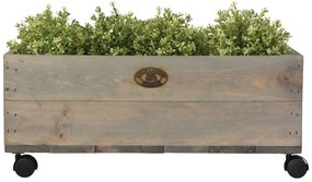 Скрин от борова дървесина на колелца , ширина 59 cm - Esschert Design