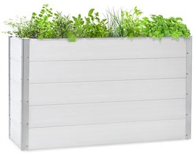 Blumfeldt Nova Grow, градинска леха, 150 x 91 x 100 см, WPC, дървен дизайн, бял