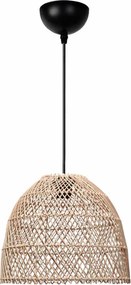 Таванна лампа Miota TopMebel E27 от бамбук в натурален цвят Ø30x70cm