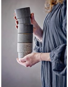 Кафяви глинени чаши в комплект от 4 бр. за еспресо 150 ml Ewan – Bloomingville