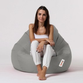 Градински пуф Premium XXL, цвят Сив