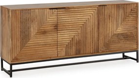 Скрин от масивно манго в естествен цвят 170x79x40 cm Nereida – MOME
