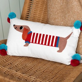 Детска възглавница със смес от памук 50x33 cm Sausage Dog – Rex London