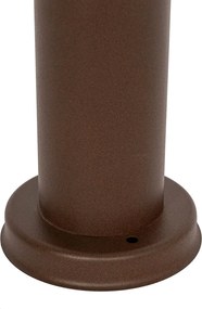 Стълб за външна лампа ръждивокафяв с опал 80 см IP44 - Rox