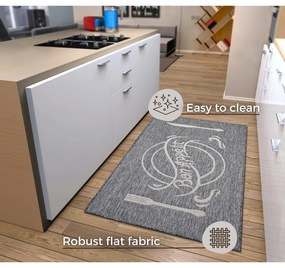 Сиво-бежов килим 92x150 cm Cucina – Hanse Home