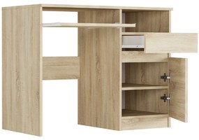 Модерно писалище с шкаф 90x50 cm - различни цветови варианти sonoma