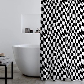 Завеса за душ 180x180 cm Checkerboard – Catherine Lansfield