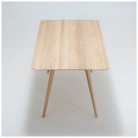 Трапезна маса от масивна дъбова дървесина , 220 x 90 cm Stafa - Gazzda