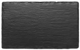 Kulsan - Меламиново плато правоъгълно 26,5x16,2xh1см GN1/4 BLACK SLATE EFFECT-(47014.BL)