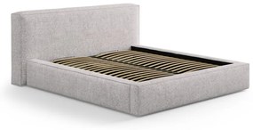 Бежова тапицирана табла за легло 209x100 cm Olivia – Micadoni